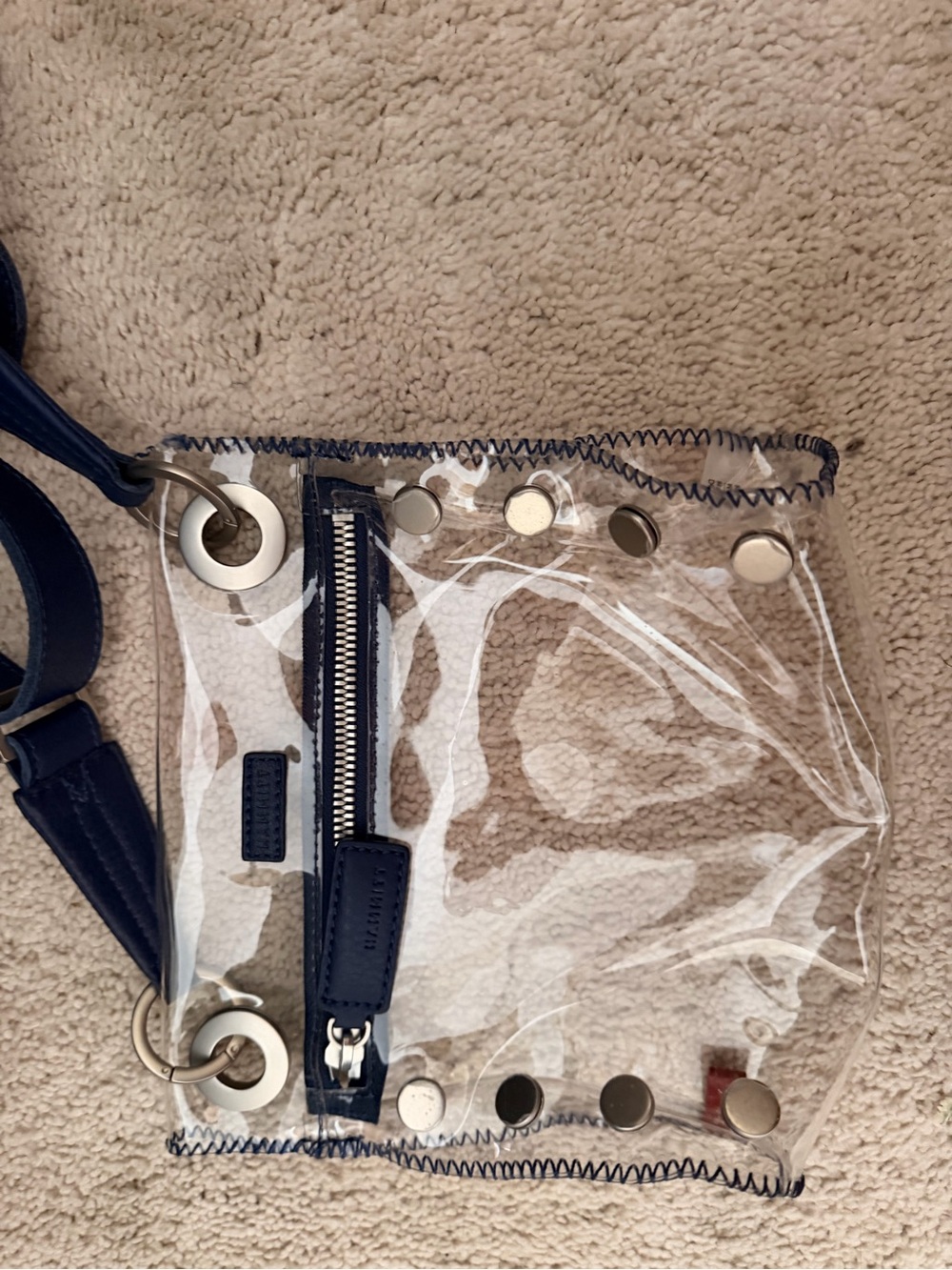Hammitt Clear Crossbody with Navy Trim - Picture 5 of 5